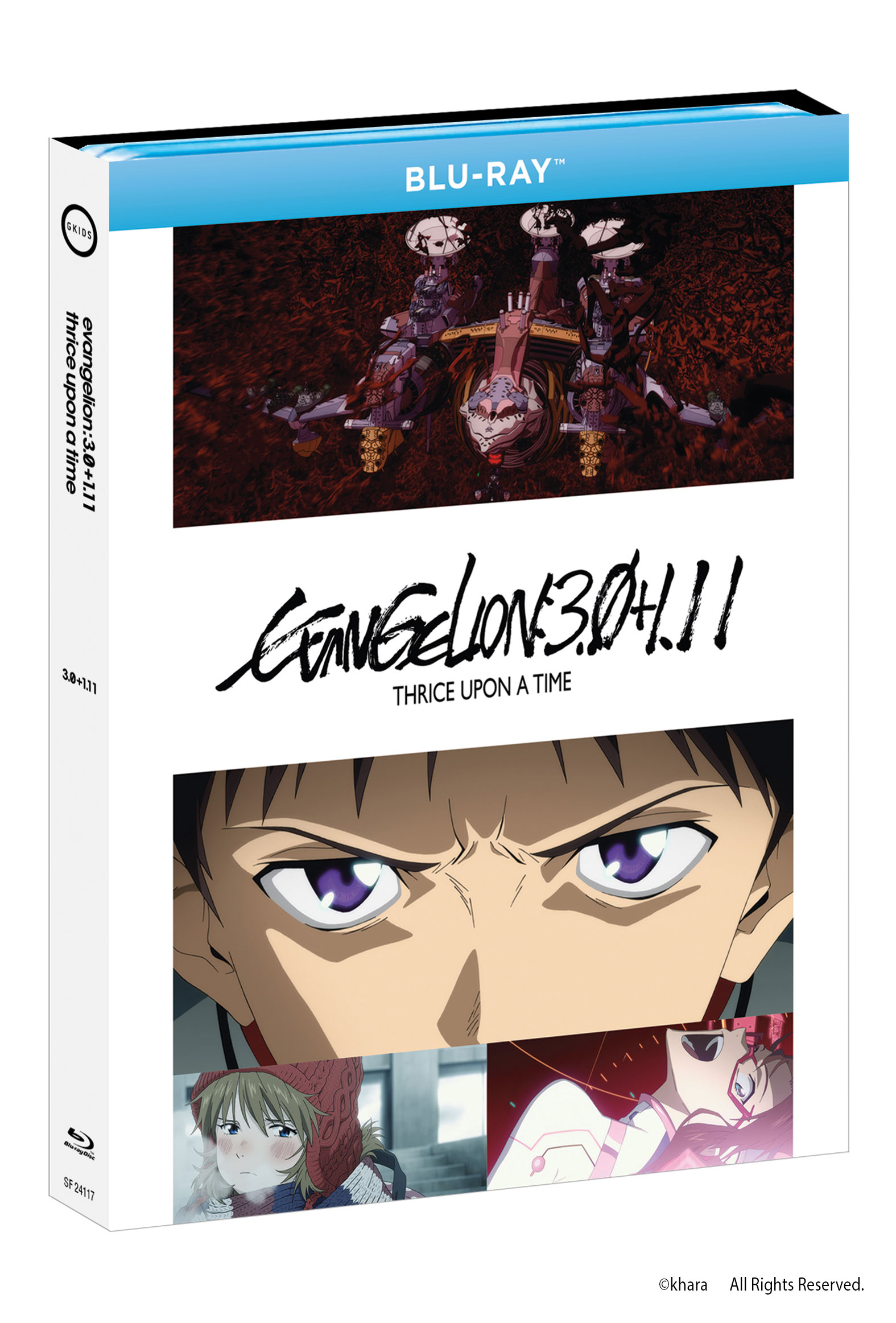 Capa do Blu-ray de Evangelion:3.0+1.11 Thrice Upon a Time